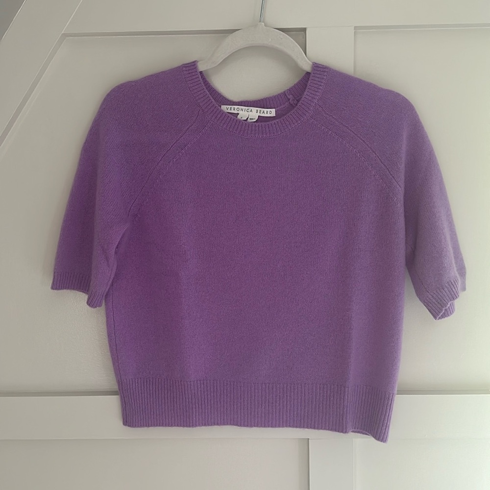 Beautiful orchid Veronica Beard cashmere sweater